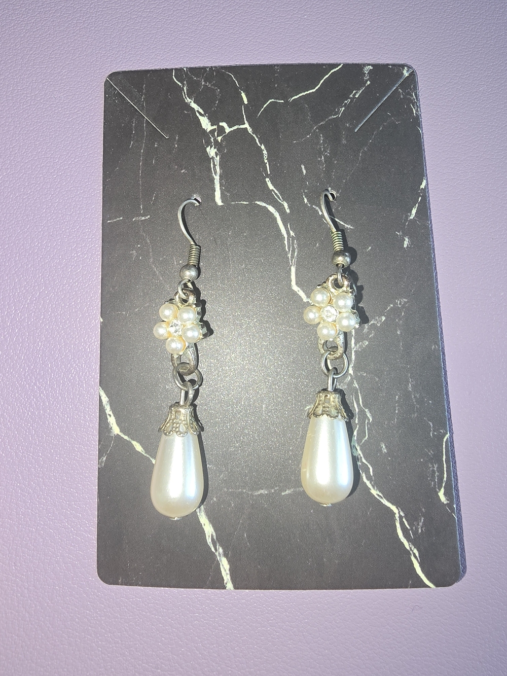 Classic Pearl Drop Earrings - White Faux Pearl Dangles
